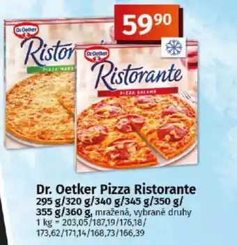 COOP TIP Dr. Oetker Pizza Ristorante nabídka
