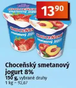 COOP TIP Choceňský smetanový jogurt 8% nabídka
