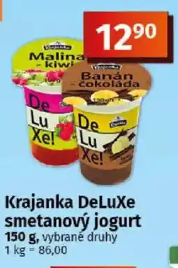 COOP TIP Krajanka DeLuxe smetanový jogurt nabídka