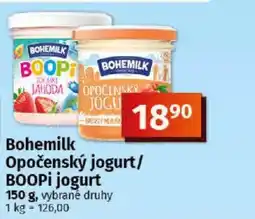 COOP TIP Bohemilk Opočenský jogurt/ BOOPI jogurt nabídka