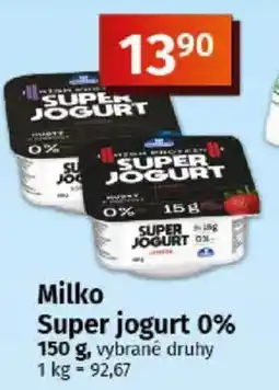 COOP TIP Milko Super jogurt 0% nabídka