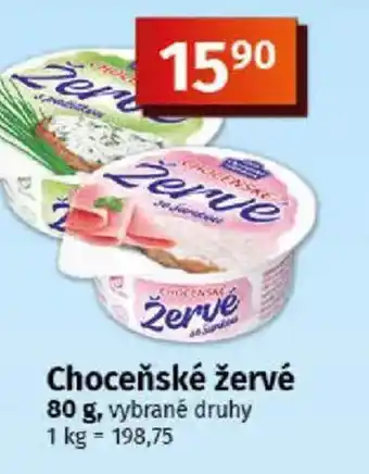 COOP TIP Choceňské žervé nabídka