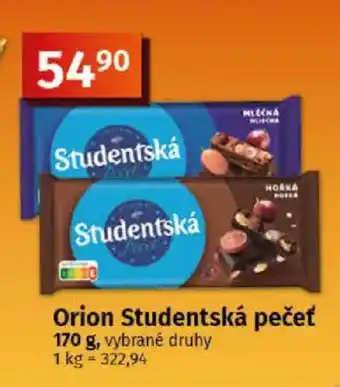 COOP TIP Orion Studentská pečeť nabídka