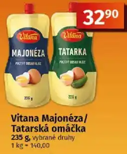 COOP TIP Vitana Majonéza/ Tatarská omáčka nabídka