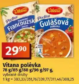 COOP TIP Vitana polévka nabídka