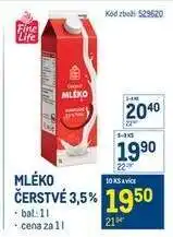 Makro Mléko čerstvé 3,5 % nabídka