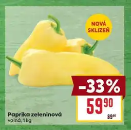 Billa Paprika zeleninová nabídka