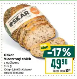 Billa Oskar Vícezrnný chléb nabídka