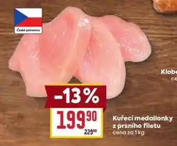 Billa Kuřecí medailonky z prsího filetu nabídka