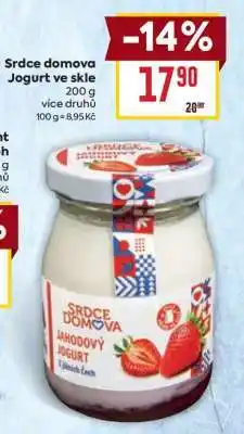 Billa Srdce domova Jogurt ve skle nabídka