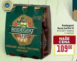 Billa Radegast Rytze hořká 12 nabídka