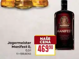 Billa Jagermeister Manifest 0,5 l nabídka