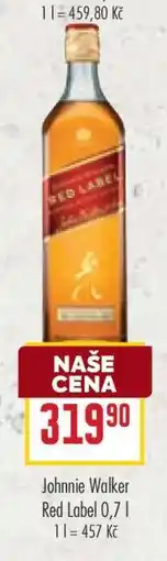 Billa Johnnie Walker Red Label 0,7 l nabídka