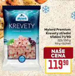 Billa Mylord Premium Krevety střední třídění 71/90 nabídka