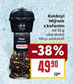 Billa Kotányi Mlýnek s kořením nabídka