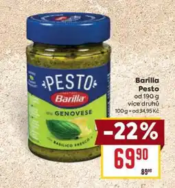 Billa BARILLA Pesto nabídka