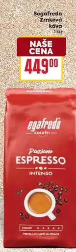 Billa Segafredo zrnková káva nabídka