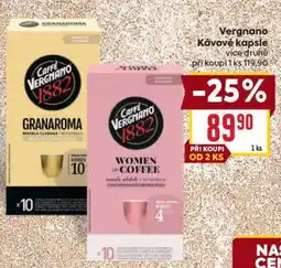 Billa Vergnano kávové kapsle nabídka