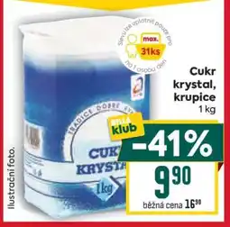 Billa Cukr krystal, krupice 1 kg nabídka