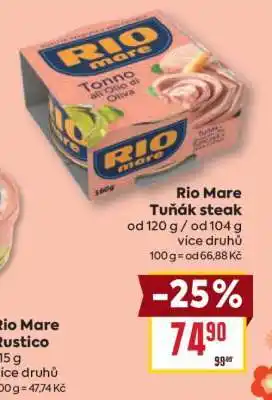 Billa Rio Mare Tuňák steak nabídka