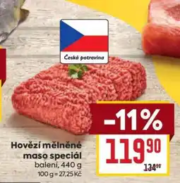 Billa Hovězí mleté maso speciál nabídka