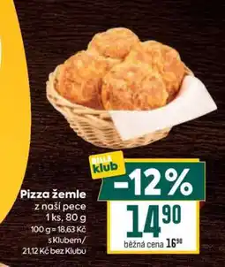 Billa Pizza žemle nabídka