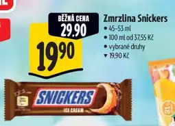Albert Zmrzlina Snickers nabídka