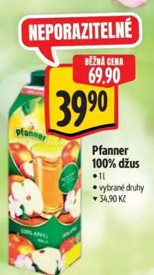 Albert Pfanner 100% džus nabídka