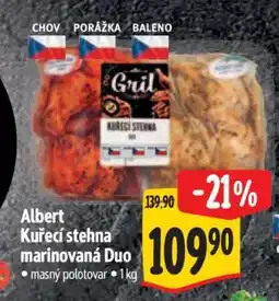 Albert Albert Kuřecí stehna marinovaná DUO nabídka