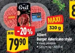 Albert Albert Burger Americano Style nabídka