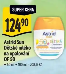 Albert Astrid Sun dětské mléko na opalování OF 50 nabídka