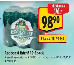 Albert Radegast Rázná 10 6pack nabídka