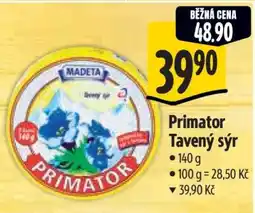 Albert Primator tavený sýr nabídka