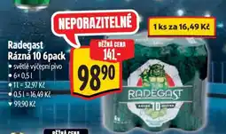 Albert Radegast Rázná 10 6pack nabídka