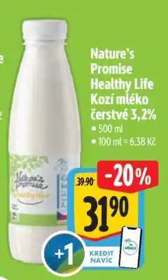 Albert Nature’s Promise Healthy life Kozí mléko čerstvé 3,2% nabídka