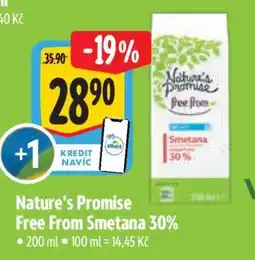 Albert Nature's Promise Free From Smetana 30% nabídka