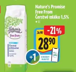 Albert Nature's Promise Free From Čerstvé mléko 1,5% nabídka