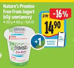 Albert Nature’s Promise Free from Jogurt bílý smetanový nabídka