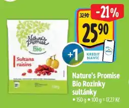 Albert Nature's Promise Bio Rozinky sultánky nabídka