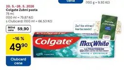 Tesco Colgate zubní pasta nabídka