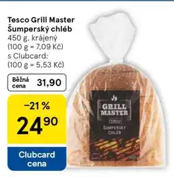 Tesco Tesco Grill Master Šumperský chléb nabídka
