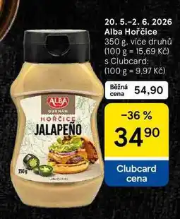 Tesco Alba Hořčice, 350 g, více druhů nabídka
