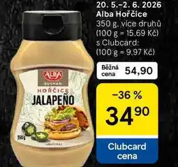 Tesco Alba Hořčice, 350 g, více druhů nabídka