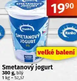 COOP TIP Ranko Smetanový jogurt nabídka