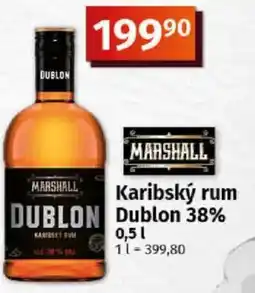 COOP TIP Karibský rum Dublon 38% nabídka