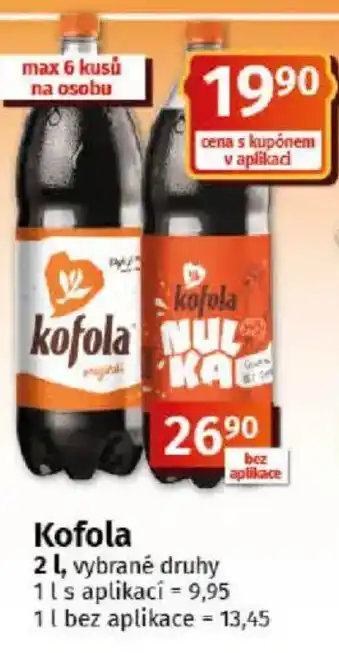 COOP TIP Kofola nabídka