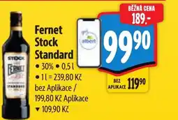 Albert Fernet Stock Standard nabídka
