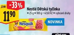 Albert Nestlé Dětská tyčinka nabídka
