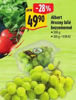 Albert Albert Hrozny bílé bezsemenné nabídka