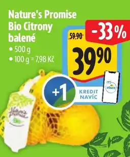 Albert Nature's Promise Bio Citrony balené nabídka